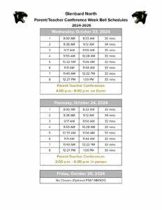 Glenbard North Parent Teacher Conferences Bell Schedules (2024 25)